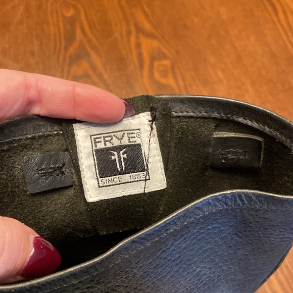 Frye Veronica Short Engineer Biker Mid Calf Boot Distressed - Picture 4 of 13